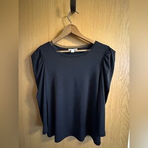 Bar III Elegant Black Top with Mesh Accents